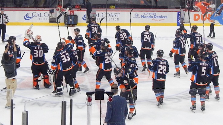 San Diego Gulls celebrate Division Championship